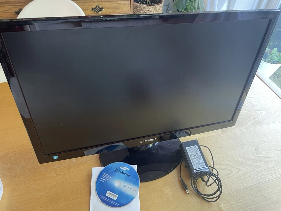Samsung SyncMaster S24B350H 24” LED Monitor with Power Supply - Image 1 of 3