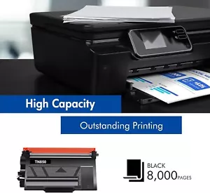 TN850 Toner Cartridge For Brother TN820 2 Pack High Yield - Picture 1 of 5