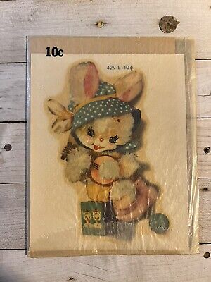 Calcomanía Meyercord Beauty Spot Girl Bunny #429-E Vintage • 14.40€