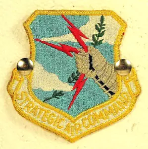 USAF US Air Force Strategic Air Command SAC vollfarbig Abzeichen Abzeichen Aufnäher - Bild 1 von 2