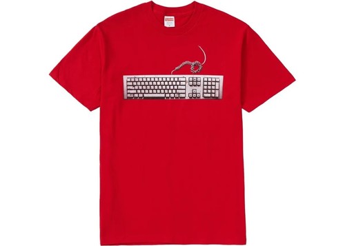 Clavier Supreme Tee Rouge SS19 (moyen)