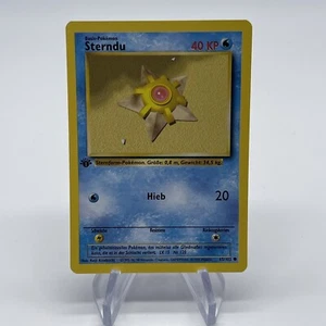 1st Edition Staryu (Sterndu) 65/102 - NM Near Mint German Base Set Pokemon Card - Picture 1 of 12