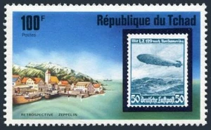 Chad 327,MNH.Michel 775. Zeppelin-75, 1977. Alemania # C57 y Friedrichshafen. - Imagen 1 de 1