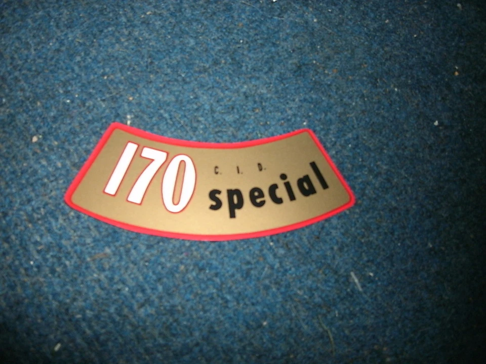 1961 1962 1963 1964 FORD FAIRLANE FALCON RANCHERO 170 SPECIAL AIR CLEANER DECAL - Image 1 of 1