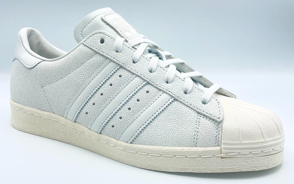 Adidas Superstar 82 Herren Originals Schuhe Turnschuhe UK Größe 8,5-9 HP2914 CRYWHT