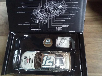 2003 Ryan Newman #12 Predisplayed 1/24 Autographed Team Caliber Silver Chrome - Image 1 of 4