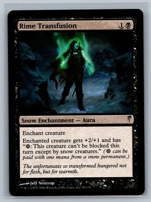 Magic The Gathering Coldsnap Rime Transfusion #68/155 MTG TCG CCG - Image 1 of 2