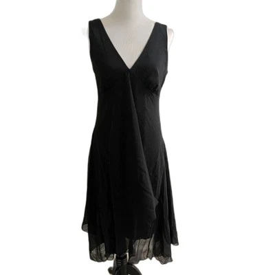 Vintage Size 12 Y2K Black Slip Dress Believe in Yourself and You can Do Anything - Image 1 of 4