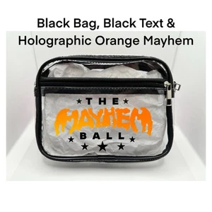 Lady Gaga Mayhem Tour Concert Bag , Clear Stadium Approved PVC Concert Crossbody - Picture 1 of 18
