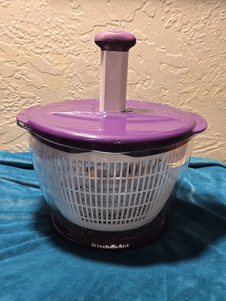 Salada giratória universal Purple Kitchen Aid lavagem a seco servir loja frutas vegetais - Imagem 1 de 4