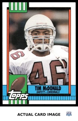 1990 Topps #435 TIM MCDONALD Phoenix Cardinals NM - Image 1 of 4