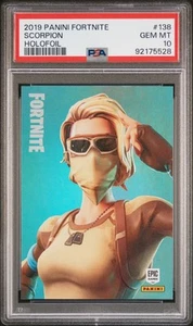 2019 Panini Fortnite Scorpion Holofoil #138 PSA 10 - Picture 1 of 2