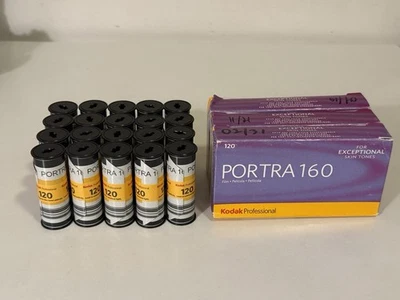 Huge Lot Kodak Portra 160 120mm Film expired 2024 35 120 rolls - Image 1 of 4
