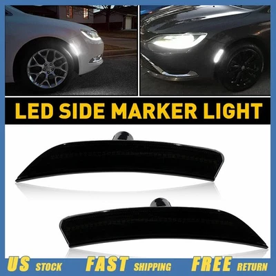 Luces de señalización delanteras LED blancas AUXITO para Chrysler 200 2015 2017 2016 Foto 1 de 4