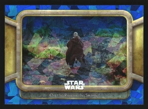 QUI GON ON THE RUN SWAMP 2024 TOPPS CHROME SAPPHIRE STAR WARS #13 - Picture 1 of 2