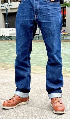 CC Filson Blue Jeans Rail Splitter Denim USA 40x34 Workwear Indigo - Image 1 of 4