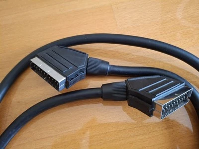  SCART to SCART lead 1.4M thick cable FULL RGB HIGH PERFORMANCE DOUBLE SHIELDED  - Image 1 of 3