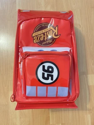 Disney Pixar Lightning McQueen Cars Niños Maleta con ruedas Bolsa de juguetes para pasar la noche Foto 1 de 4