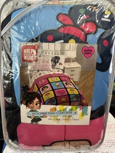 NEW - Ralph Breaks The Internet Twin Comforter Wreck It Ralph Blanket 64 X 86” - Picture 1 of 2