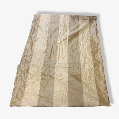 $325 Home Silks Beige Rayas Hampton Seda Cortina 52" x 96" Foto 1 de 3