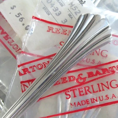 (12) Nuevo de Lote Antiguo Reed & Barton Siglo XVIII Cucharaditas Plata de Ley 925 Nuevo Foto 1 de 4