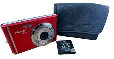 Polaroid iE826 Digital Camera 18.0MP With Case Red Spares or Repair. - Image 1 of 4