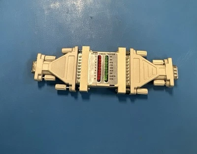 DB25 Male to Female Serial Check Tester LED Indicator Testing RS232 Cable/Device - Image 1 of 3