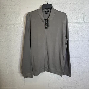 Alfani Men's Pique Knit Bomber Jacket, storm gray  medium  $50 - Picture 1 of 5