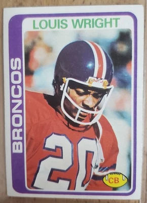 1978 Topps Louis Wright Rookie Denver Broncos Football Card #420 - Image 1 of 2