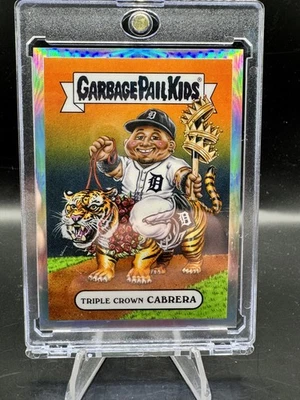 25 balde de lixo infantil Bowman Chrome Miguel Cabrera "Triple Crown Cabrera" SSP GBK - Imagem 1 de 2
