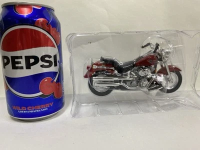 Harley Davison 2002 FLSTF Fat Boy  Die Cast Motorcycle - 1/18 Red - Image 1 of 3