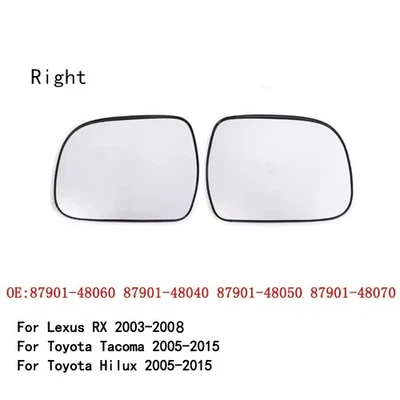 Espejo retrovisor derecho cristal para Lexus RX Toyota Tacoma Hilux 2003-2015 Foto 1 de 4