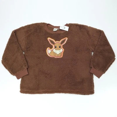 Pokemon Eevee Polar Pullover Sudadera Marrón Talla Niña XXL+ Foto 1 de 4