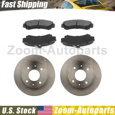 Rotores de freno de disco delanteros + Kit de pastillas de freno para Mitsubishi Space Star 2003-2004 Foto 1 de 4