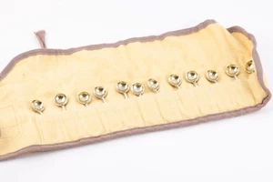 Tiffany & Co. 925 Silver Faneuil Gold Wash Salt Spoon Set of Twelve (62.86g.) - Picture 1 of 4