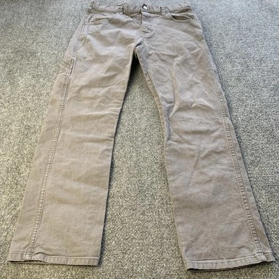 Pantalones de mezclilla de trabajo Dickies para hombre 32x30 gris pierna recta algodón spandex ropa de trabajo utilitaria Foto 1 de 4