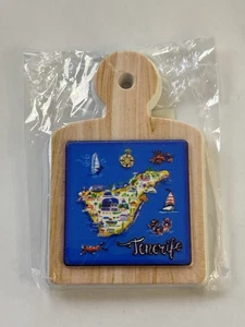 Tenerife Nevera Imán Tablero de Quesos Viaje Turismo Regalo 3D Resina Impreso Nuevo - Imagen 1 de 4