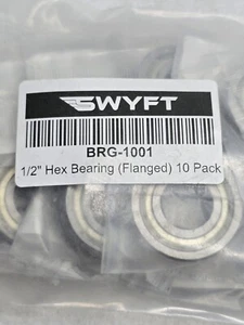 (10-Pk) Rodamiento con brida SWYFT 1/2" hexagonal 1,125" BRG-0001 - Imagen 1 de 3