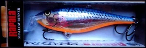 SEÑUELOS DE PESCA RAPALA SHAD RAP CORREDOR POCO PROFUNDO SSR 9 cm SB (Azul Plateado) - Imagen 1 de 1