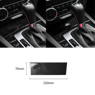 Acabamento da tampa do painel cinzeiro de fibra de carbono para Mercedes Benz Classe C W204 2007-2013 - Imagem 1 de 4