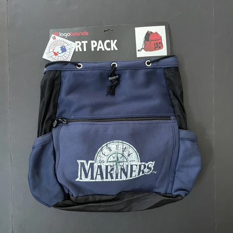 Seattle Mariners Logobrands Licensed MLB Sport Pack Backpack 19x19x5 NWT Cover