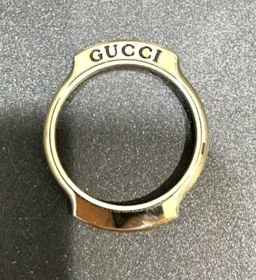 Nuevo Bisel Completo Genuino Gucci 8000L, 8200L Chapado en Oro con Cristal de Vidrio Foto 1 de 4