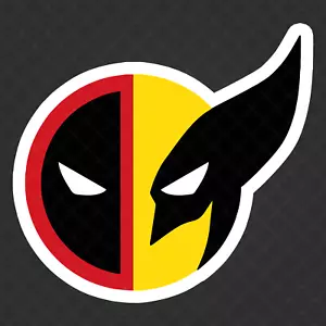 For Deadpool Wolverine Vinyl Sticker Marvel Superhero Decal - Laptop , Tumbler - Picture 1 of 4