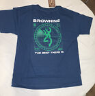 T-shirt Youth Boys Neuf avec étiquettes radar Browning Radar Buckmark bleu port M moyen