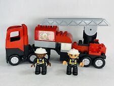 Incomplete Lego Duplo Set Fire Truck #4977 with Missing Hose & Fire