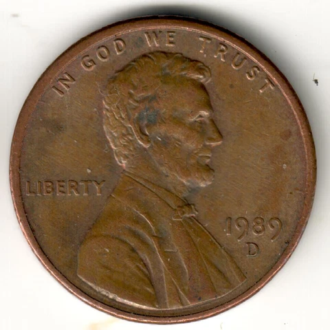 USA - 1989D - Lincoln Memorial Cent - #5755 Cover
