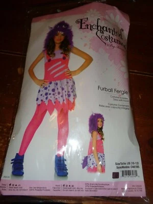 ENCHANTED COSTUME BY LEG AVENUE FURBALL FERGIE GIRLS MONSTER SIZE LARGE 10-12 - Image 1 of 4