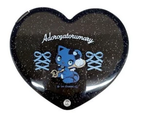 Sanrio x Ado Adorozatorumary Heart Shaped Compact Mirror Black New From Japan - Picture 1 of 24