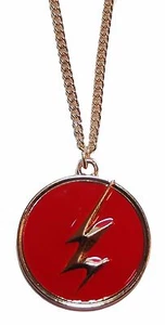 DC Comics FLASH Logo Red & Gold Metal/ Enamel PENDANT NECKLACE - Picture 1 of 1