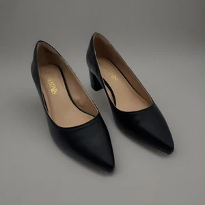 DREAM PAIRS Women's High Chunky Pointed Closed Toe Block Heels - Size:7.5 - Picture 1 of 7